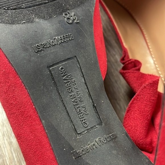 Christian Siriano Red Heels Size 8.5 - Picture 9 of 16
